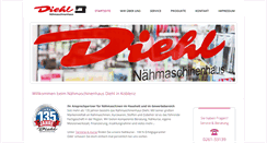 Desktop Screenshot of diehl-naehmaschinen.de